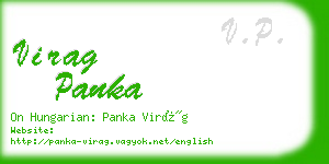 virag panka business card
